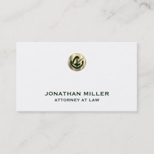 Carte De Visite Avocat de luxe minimal en droit