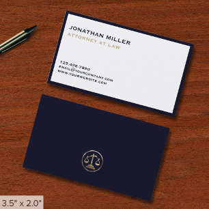 Carte De Visite Avocat de luxe simple