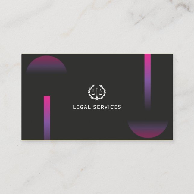 Carte De Visite Avocat des services juridiques (Devant)