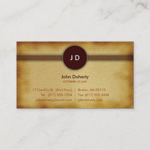 Carte De Visite Avocat du monogramme   d'avocat