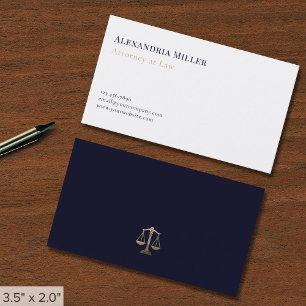 Carte De Visite Avocat Élégant Simple