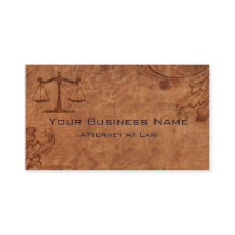 Avocat en Cuir Embossé à la loi