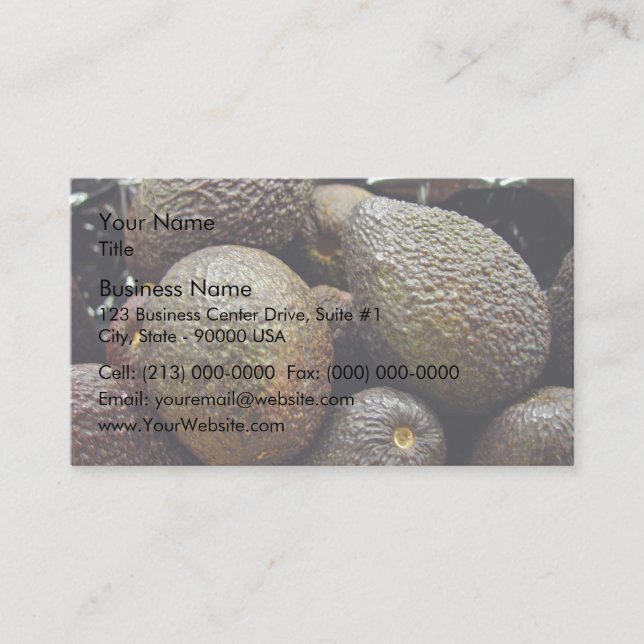 Carte De Visite avocat Foncé-coloré (Devant)