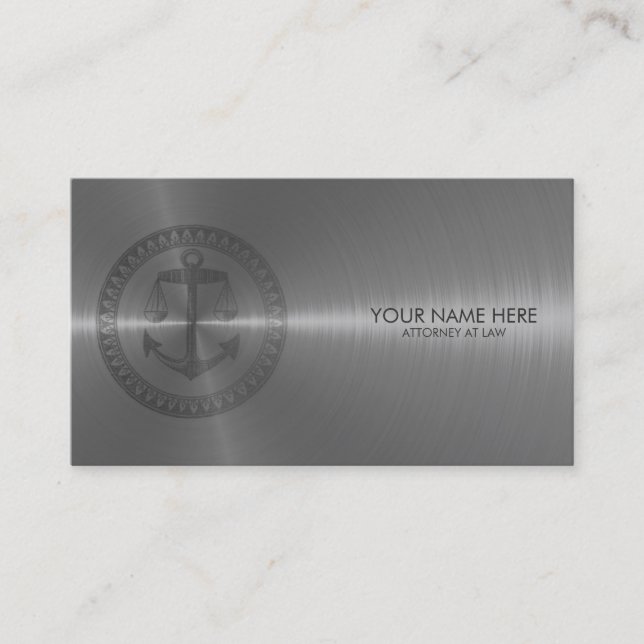 Carte De Visite Avocat/mandataire élégante/carte de visite (Devant)