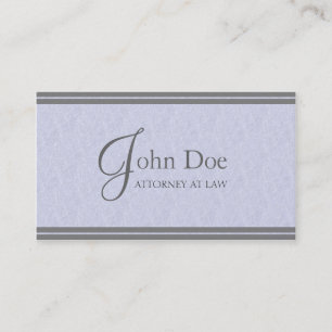 Carte De Visite Avocat MarbleStripe élégant PlatinumPaper de