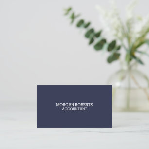 Carte De Visite Avocat ou professionnel comptable bleu de la Marin