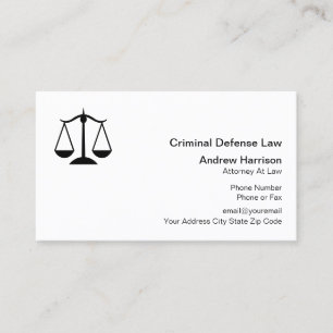 Carte De Visite Avocat pénaliste