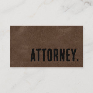 Carte De Visite Avocat Premier Ministre Brown Faux Leather