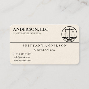 Carte De Visite Avocat professionnel à l'échelle noire