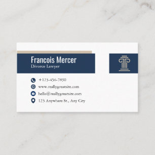 Carte De Visite Avocat Professionnel   Conception d'Avocat Moderne