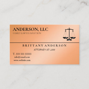 Carte De Visite Avocat professionnel de droit à échelle noire