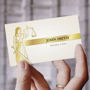 Carte De Visite Avocat professionnel de la justice de la Lady Faux