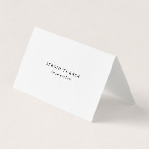 Carte De Visite Avocat professionnel minimaliste de lin