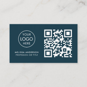 Carte De Visite Avocat professionnel QR Code Logo Moderne