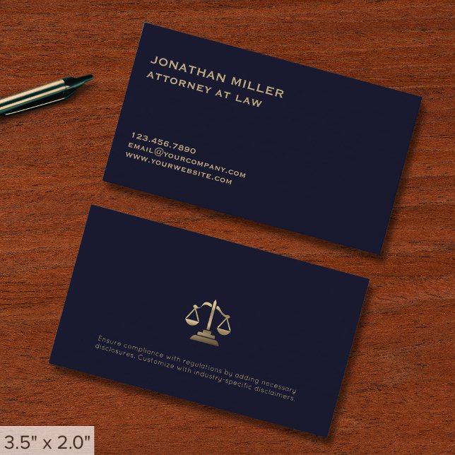 Carte De Visite Avocat professionnel simple (Créateur téléchargé)