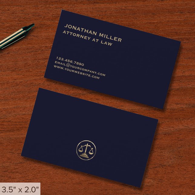Carte De Visite Avocat professionnel simple (Créateur téléchargé)