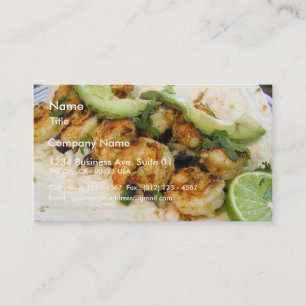 Carte De Visite Avocats de Burritos de chaux de tacos de Shimp