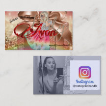 Carte de visite Avon Lady Instagram