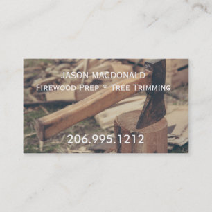 Carte de visite Ax & Wood