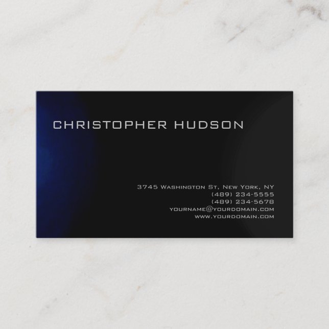 Carte De Visite Ayez une plaque moderne minimaliste imprimée (Devant)