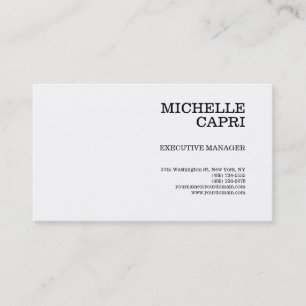 Carte De Visite Ayez une plaque moderne minimaliste imprimée