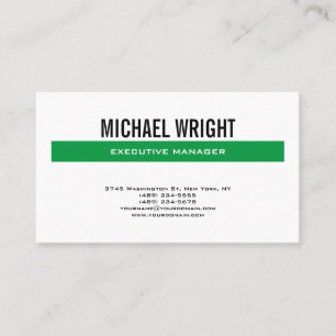 Carte De Visite Ayez une plaque moderne minimaliste imprimée