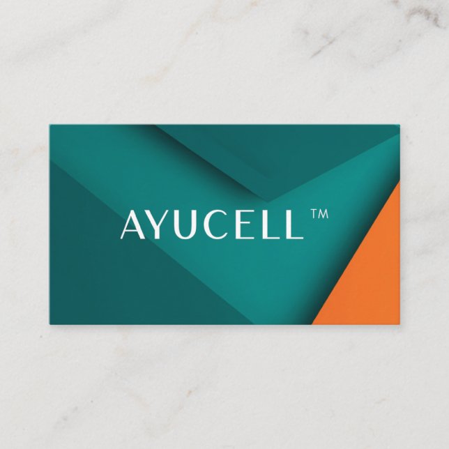 Carte de visite Ayucell 1 (modifiable) (Devant)