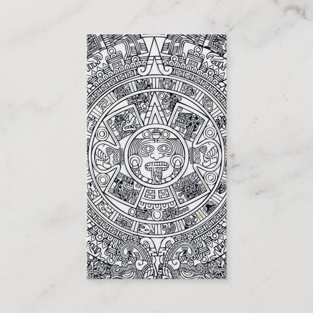 Carte De Visite AZTEC OU MEXICA mexicaine (Devant)