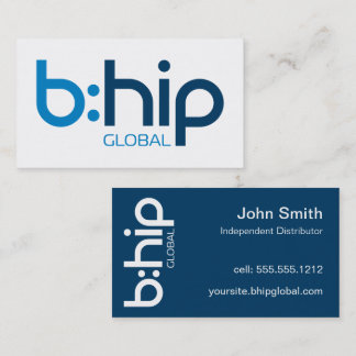 Carte De Visite b:HIP Distributor Business Card Blue