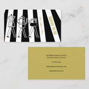 Carte De Visite B & W Trois Cafetière Cafetière Cafetière Gratuit