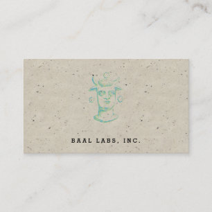 Carte De Visite Baal (style d'impression typographique, deux