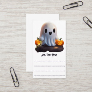 Carte De Visite Baby Ghost Déplaisant mignon caractère Halloween
