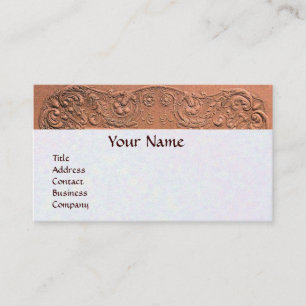 Carte De Visite Baby shower FILLE ANTIQUE ROSE MONOGRAMME FLORAL