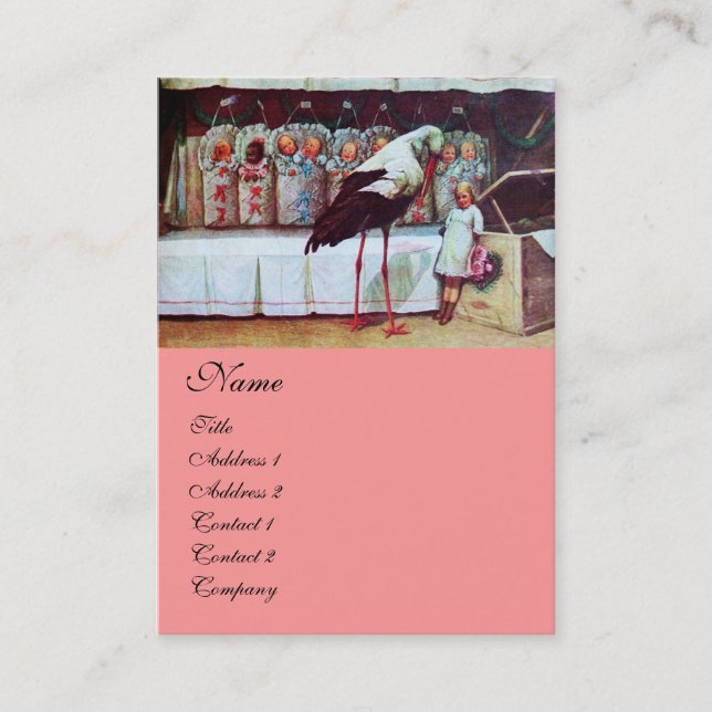 Carte De Visite BABY SHOWER STORE rose