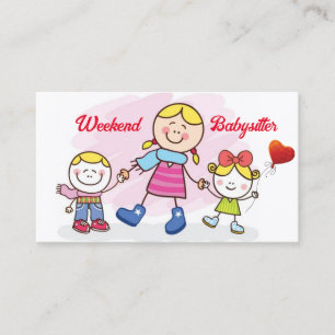 Carte De Visite Babysitter du week-end