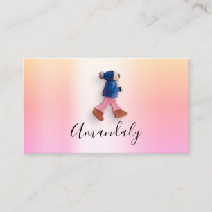 Carte De Visite Babysitter Nanny Child Daycare Feeds Pastels Cute