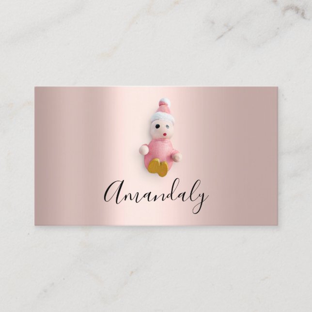 Carte De Visite Babysitter Nanny Professional Child Daycare Cute (Devant)