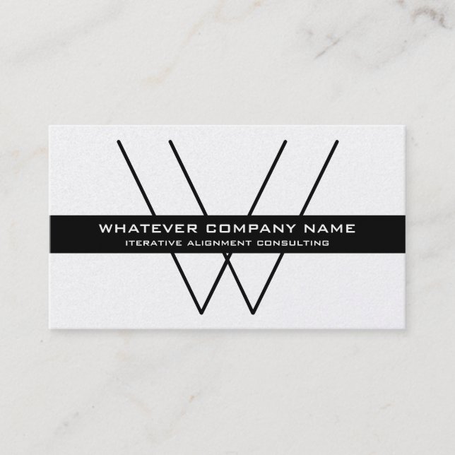 Carte De Visite Background Monogram Company/d'or de luxe personnel (Devant)