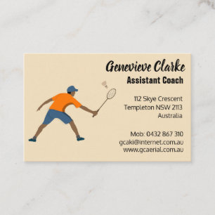 Carte De Visite Badminton