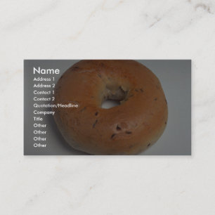 Carte De Visite Bagel délicieux
