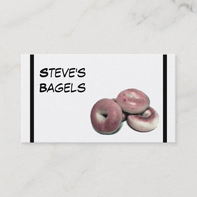 Carte De Visite Bagels ! (Devant)