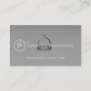 Carte De Visite Bague de bijoux Wedding planner de superposition p