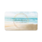 Bagues minimalistes d'or de plage nautique