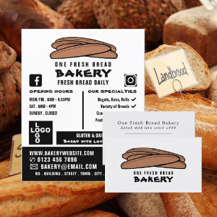 Carte De Visite Baguettes fraîches, Boulangeries, Boulangerie