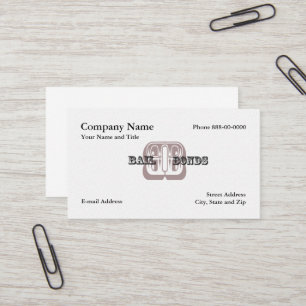 Carte de visite Bail Bondsman