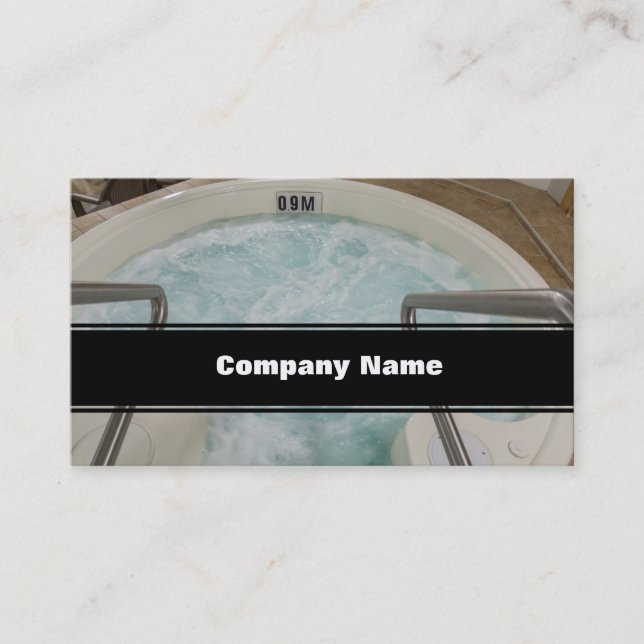 Carte De Visite Bain à remous (Devant)