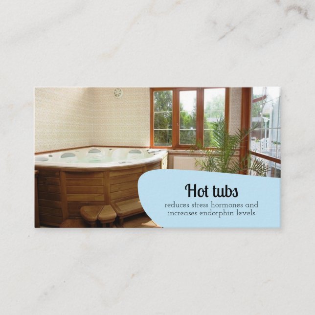 Carte De Visite Bain à remous Beauté Soins de la peau Relax Massag (Devant)