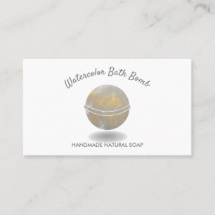 Carte De Visite Bain Bomb Spa naturel Soap Spa or