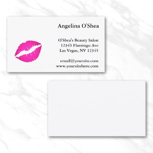 Carte De Visite Baiser Rose Chaud