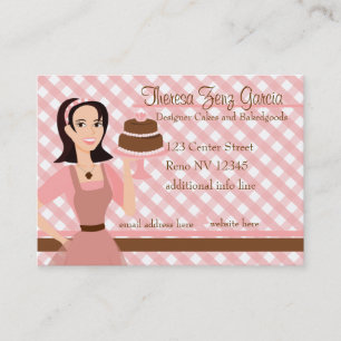 Carte De Visite Bakedgoods-Gâteau de concepteur